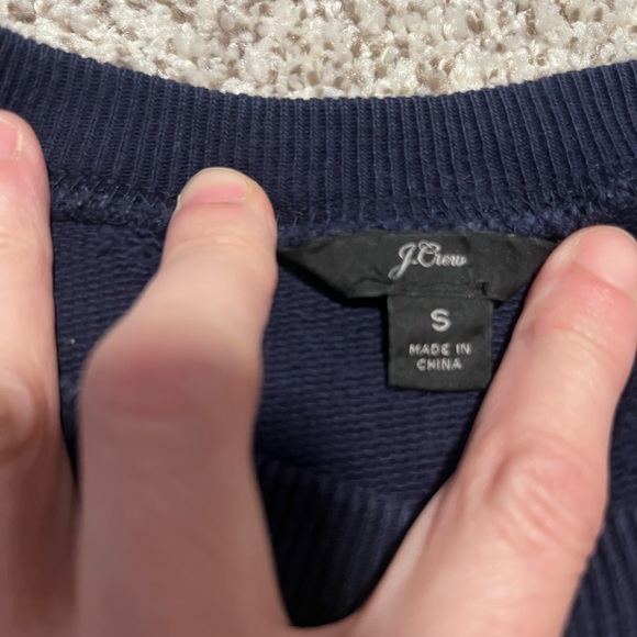 J.Crew “New York” Navy Crewneck Sweatshirt Small Preppy NYC Graphic Pullover - Picture 5 of 7